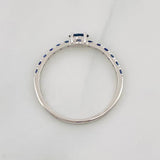 Anillo Churumbela Zafiros 0.25pts 1.05g / T5 3/4 Oro Blanco 18K