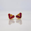 Topos Corazon Rubíes 0.54pts 1.15g / in / 7.11mm Oro Amarillo 18K