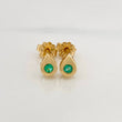 Topos Gota Esmeraldas 10pts 1.15g / in / 4.32mm Oro Amarillo 18K