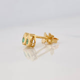 Topos Gota Esmeraldas 10pts 1.15g / in / 4.32mm Oro Amarillo 18K