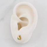 Topos Gota Esmeraldas 10pts 1.15g / in / 4.32mm Oro Amarillo 18K