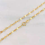 Mirror Flower Chain 2.2g / 20 in / 2.59mm Yellow Gold 18K