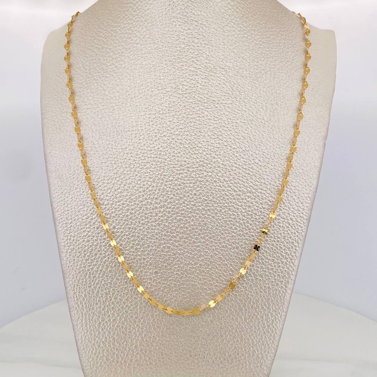 Mirror Flower Chain 2.2g / 20 in / 2.59mm Yellow Gold 18K