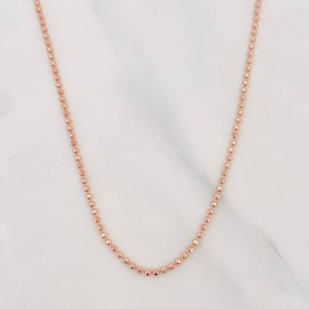 Military Chain 4.1g / 18 in / 2mm Rose Gold 18K