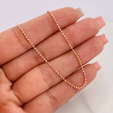 Military Chain 4.1g / 18 in / 2mm Rose Gold 18K