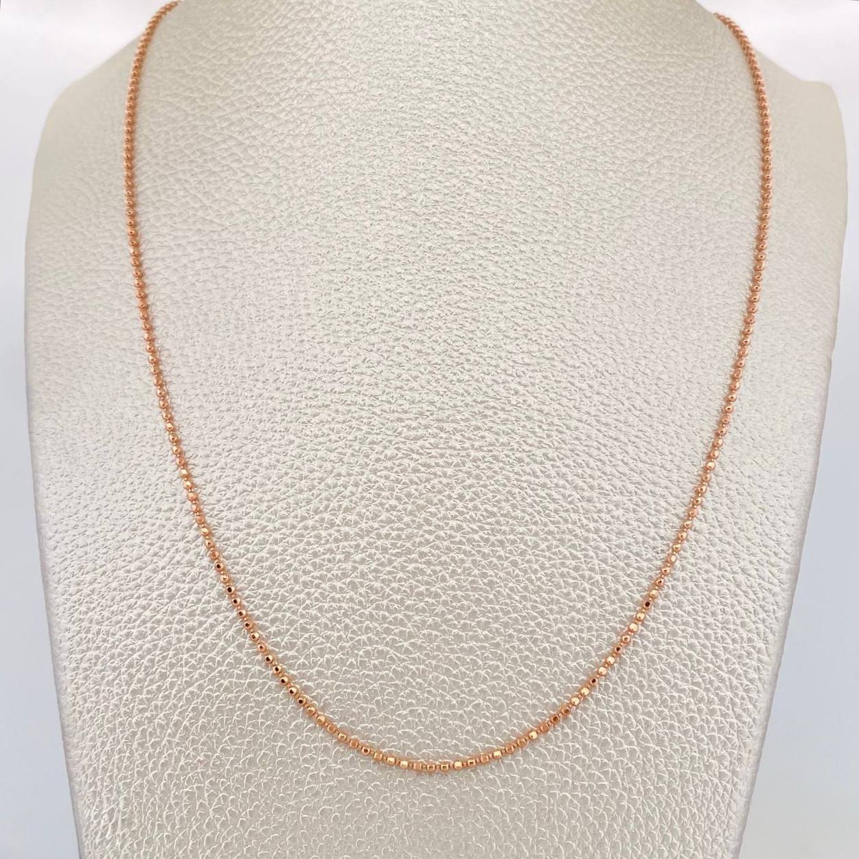 Military Chain 4.1g / 18 in / 2mm Rose Gold 18K