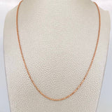 Military Chain 4.1g / 18 in / 2mm Rose Gold 18K