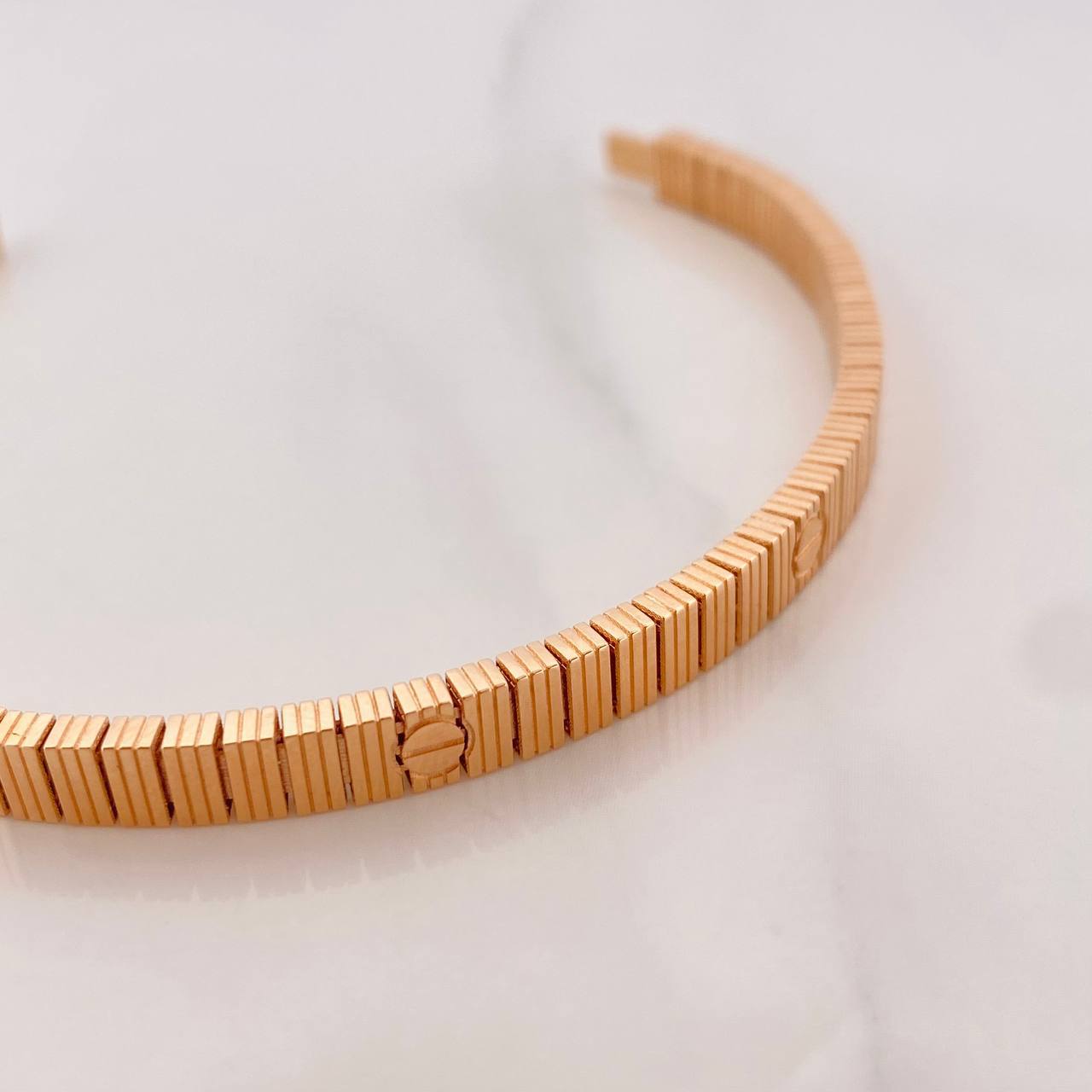 Bracelet Screw 12.8g / 7 in / 5.02mm Rose Gold 18K