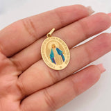 Pendant Virgin of the Miraculous 2g / 1 1/4 in Yellow Gold 18K