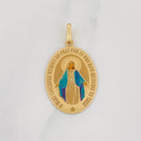 Pendant Virgin of the Miraculous 2g / 1 1/4 in Yellow Gold 18K