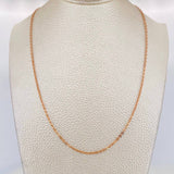 Classic Link Chain 1.5g / 16 in / 1.75mm 18K Rose Gold