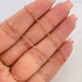 Classic Link Chain 1.5g / 16 in / 1.75mm 18K Rose Gold