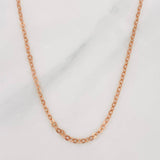 Classic Link Chain 1.5g / 16 in / 1.75mm 18K Rose Gold