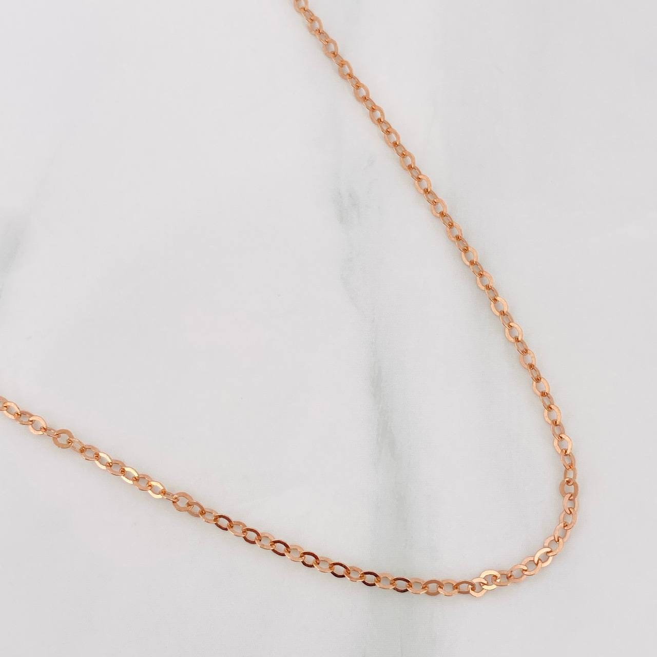 Classic Link Chain 1.5g / 16 in / 1.75mm 18K Rose Gold
