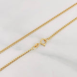 Cadena Cubana 1.15g / 16 in / 1.59mm Oro Amarillo 18K