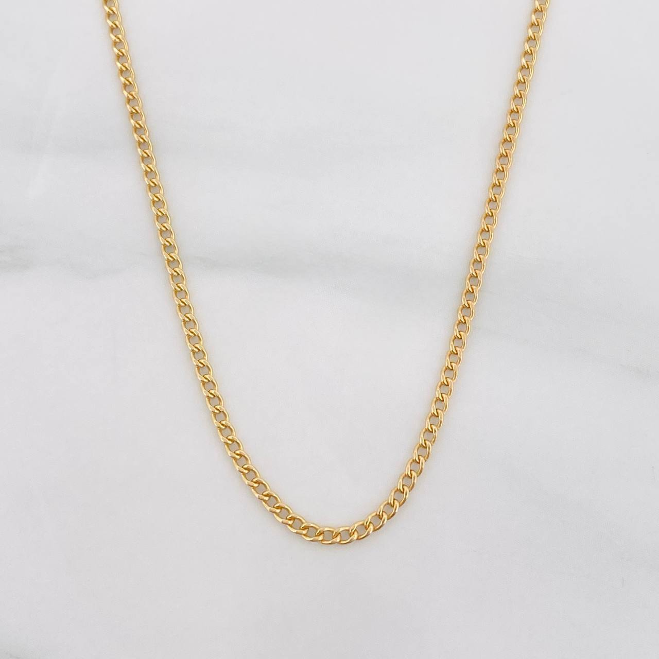 Cadena Cubana 1.15g / 16 in / 1.59mm Oro Amarillo 18K