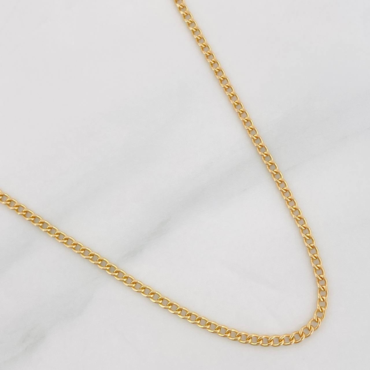 Cadena Cubana 1.15g / 16 in / 1.59mm Oro Amarillo 18K