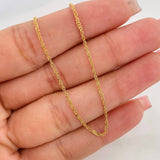 Singapore Chain 1.45g / 16 in / 1.44mm Yellow Gold 18K