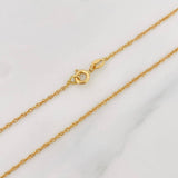 Singapore Chain 1.45g / 16 in / 1.44mm Yellow Gold 18K
