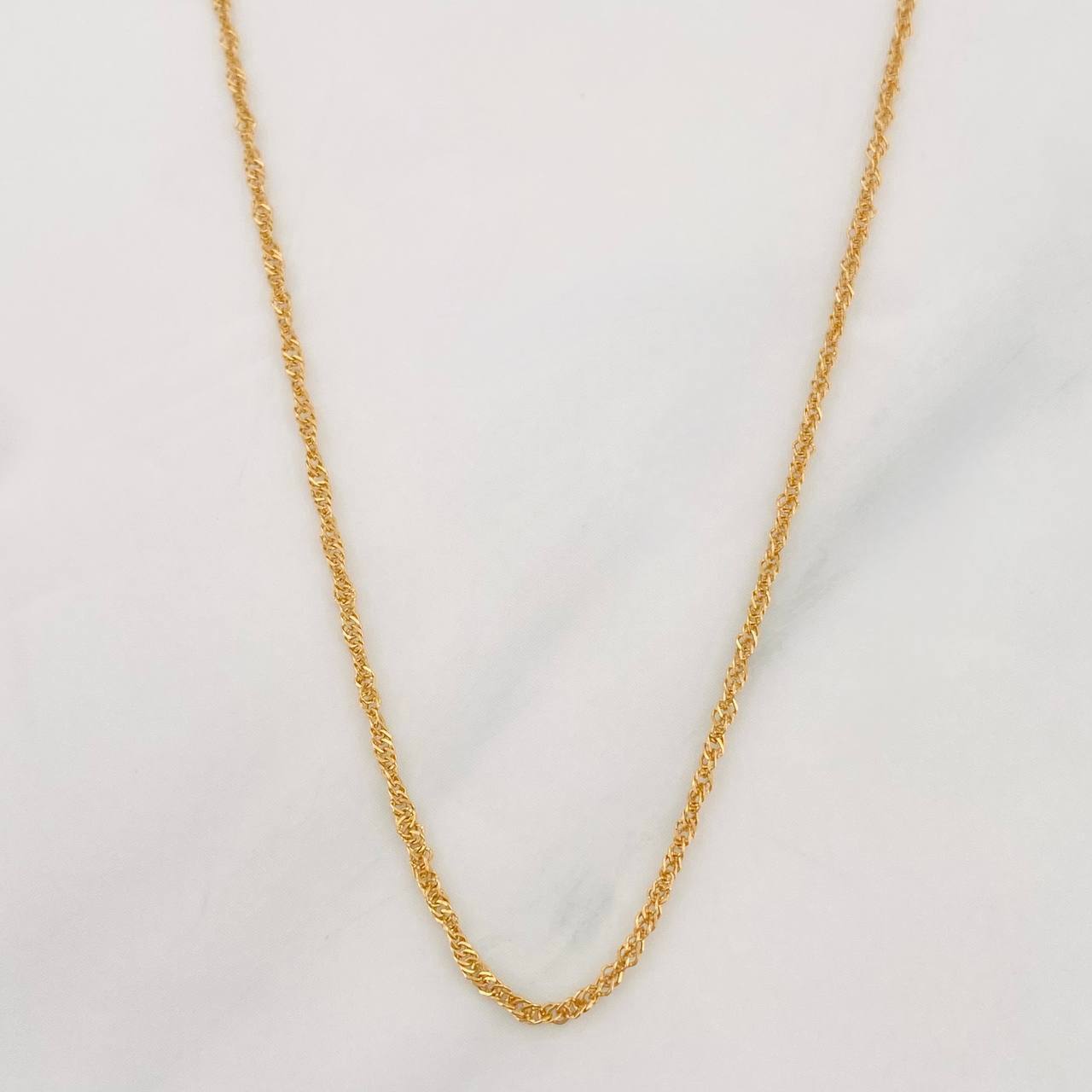 Singapore Chain 1.45g / 16 in / 1.44mm Yellow Gold 18K