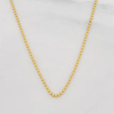 Cadena Militar 3.15g / 20 in / 1.24mm Oro Amarillo 18K