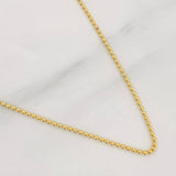 Cadena Militar 3.15g / 20 in / 1.24mm Oro Amarillo 18K