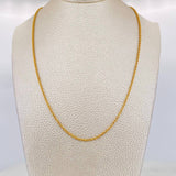 Cadena Lazo 1.35g / 16 in / 1.59mm Oro Amarillo 18K