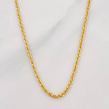 Cadena Lazo 1.35g / 16 in / 1.59mm Oro Amarillo 18K