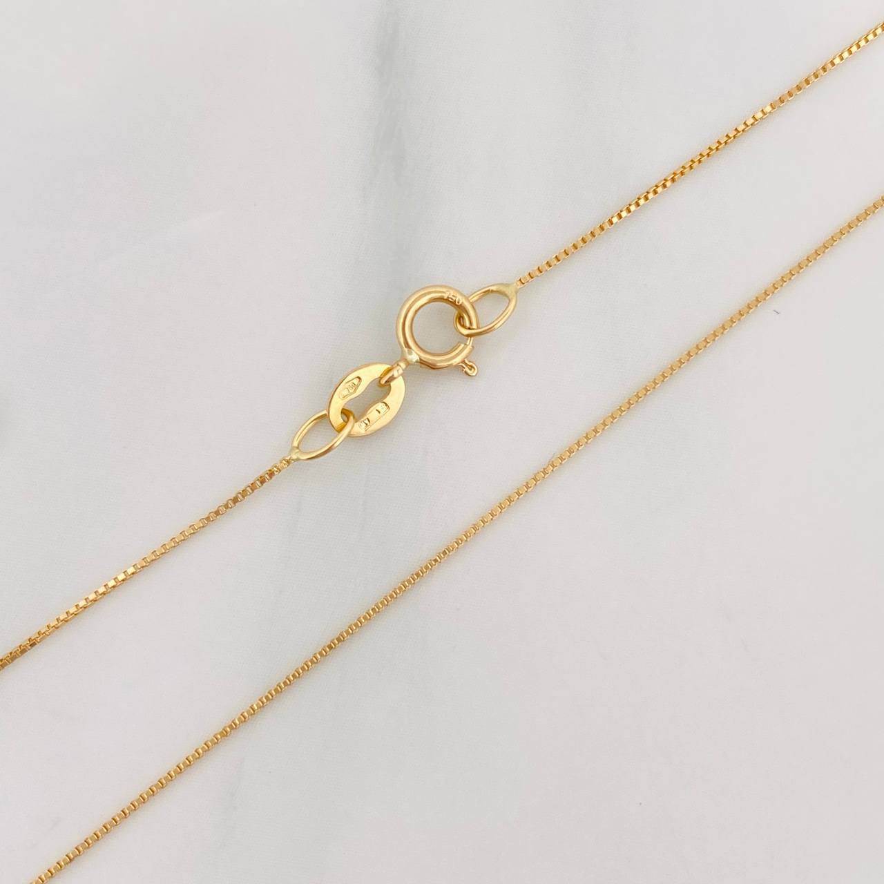 Cadena Veneciana 0.9g / 16 in / 0.58mm Oro Amarillo 18K