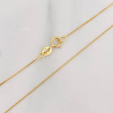 Cadena Veneciana 0.9g / 16 in / 0.58mm Oro Amarillo 18K