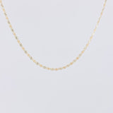 Cadena Escalera Diamantada 2.55g / 24 in / 1.8mm Tres Oros 18K