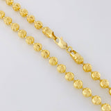 Cadena Militar Media Luna Diamantada 21.25g / 18 in / 4.9mm Oro Amarillo 18K
