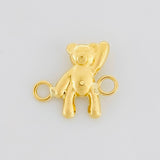 Herraje Oso Mano Arriba 0.25g / 1/2 in Oro Amarillo 18K