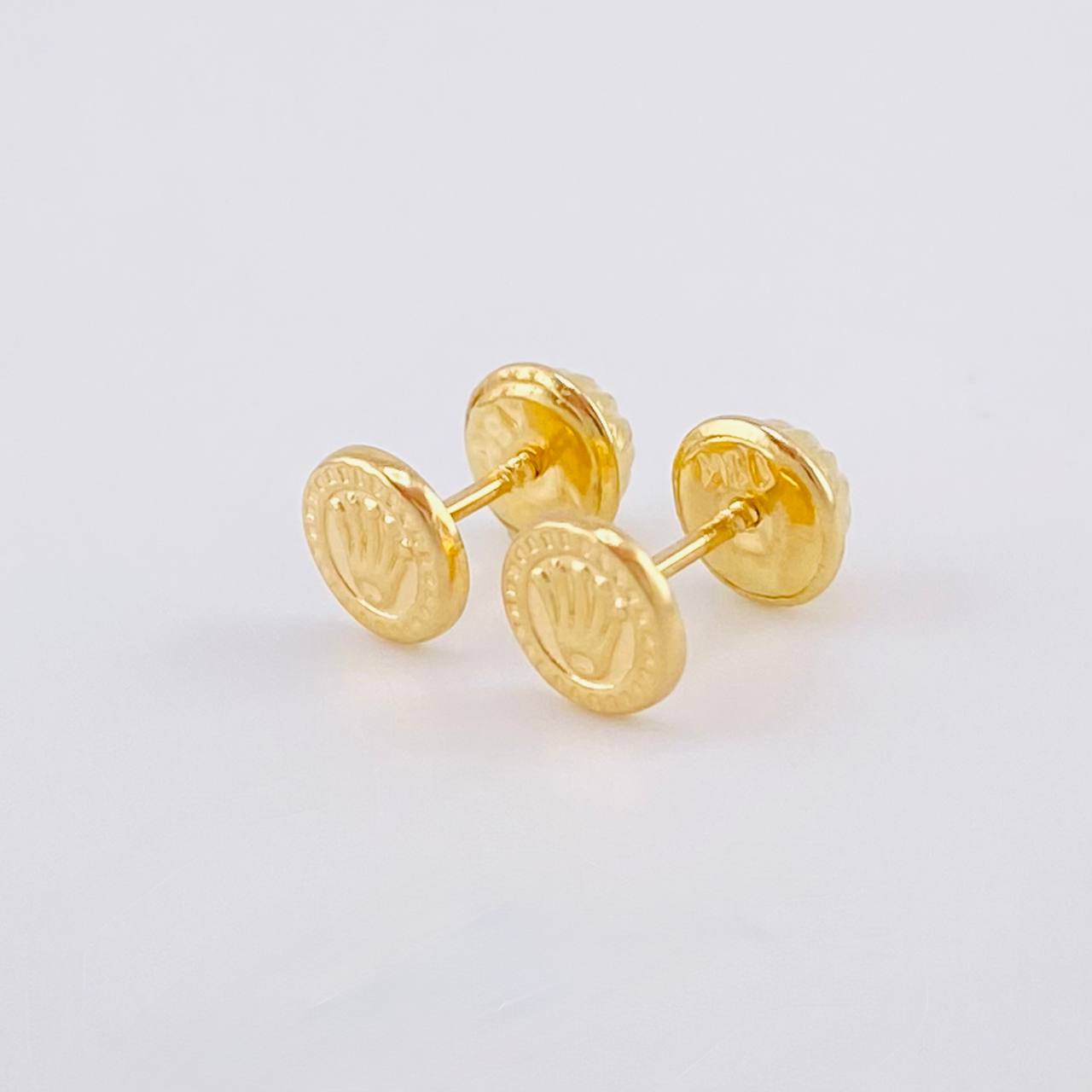 Topos Circulo Corona 0.5g / in / 5.7mm Oro Amarillo 18K