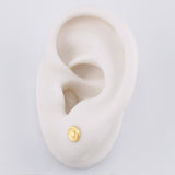 Topos Circulo Corona 0.5g / in / 5.7mm Oro Amarillo 18K