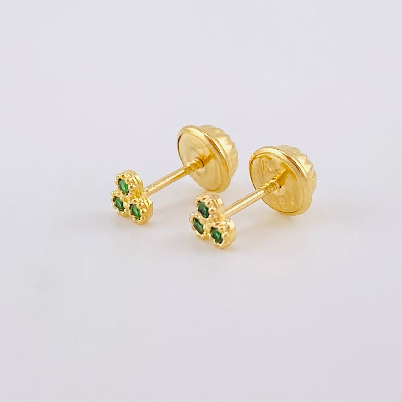Topos Trio Círculos 0.55g / in / 3.5mm Oro Amarillo 18K