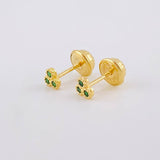 Topos Trio Circulos 0.5g / in / 3.9mm Oro Amarillo 18K