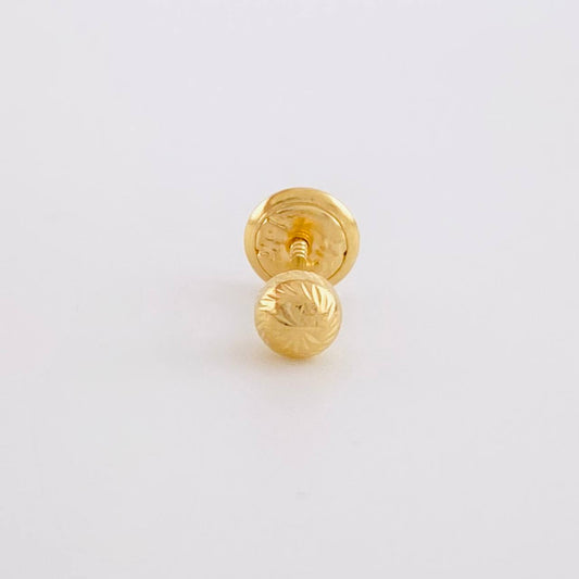 Piercing Topo Bola Diamantada 0.3g / 1/2 in Oro Amarillo 18K