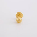 Diamond Cut Bead Top Piercing 0.3g / 1/2 in 18K Yellow Gold