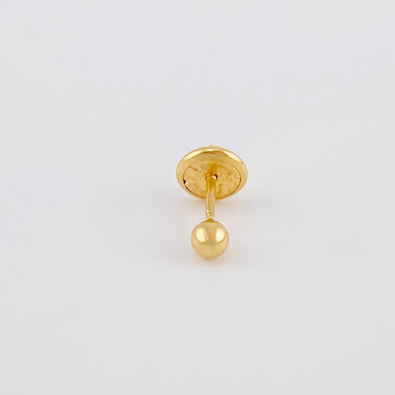Piercing Topo Bola Lisa 0.2g / 1/2 in Oro Amarillo 18K