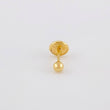 Piercing Topo Bola Lisa 0.2g / 1/2 in Oro Amarillo 18K