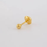Piercing Topo Bola Lisa 0.2g / 1/2 in Oro Amarillo 18K