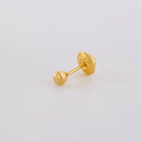 Piercing Topo Bola Diamantada 0.2g / 1/2 in Oro Amarillo 18K