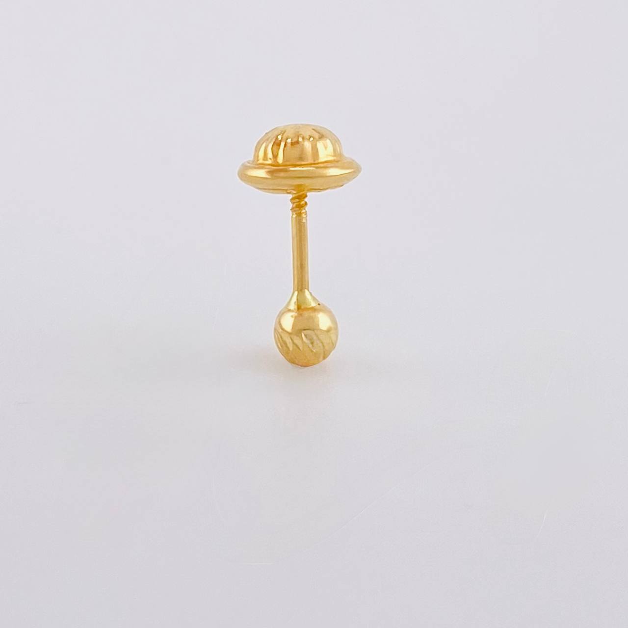 Piercing Topo Bola Diamantada 0.2g / 1/2 in Oro Amarillo 18K