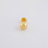 Piercing Topo Bola Lisa 0.4g / 1/2 in Oro Amarillo 18K