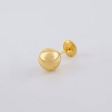 Piercing Topo Bola Lisa 0.4g / 1/2 in Oro Amarillo 18K
