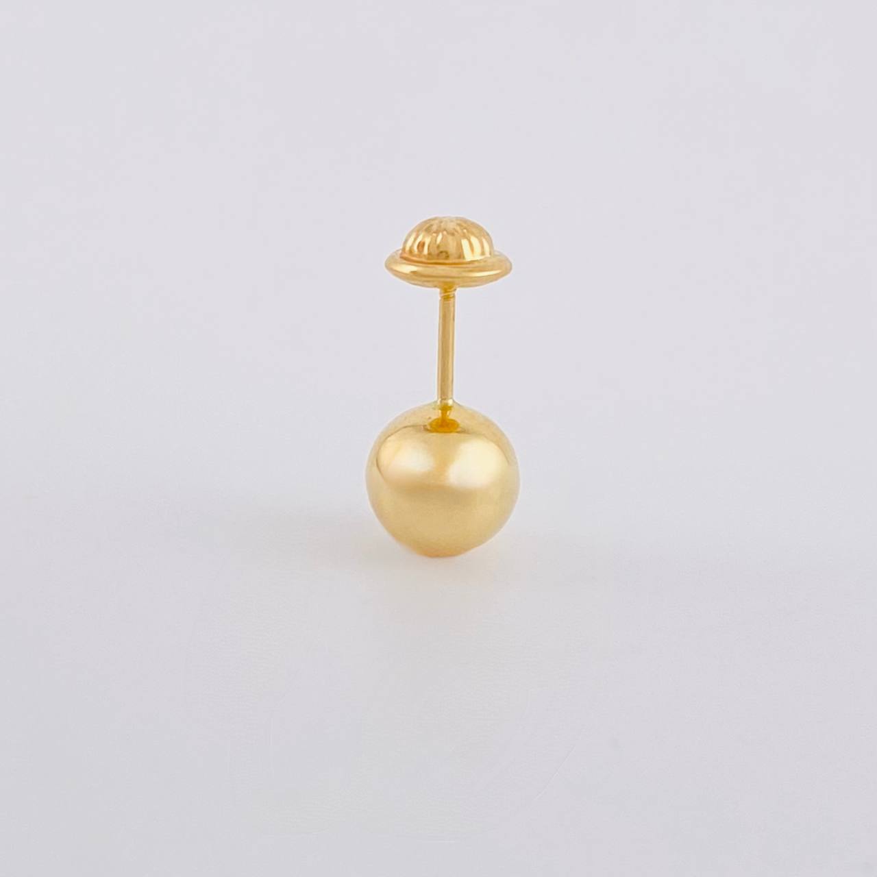 Piercing Topo Bola Lisa 0.4g / 1/2 in Oro Amarillo 18K