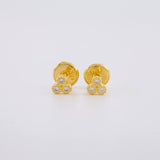 Topos Trio Circulos 0.55g / in / 3.7mm Oro Amarillo 18K