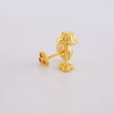 Topos Trio Circulos 0.5g / in / 3.7mm Oro Amarillo 18K