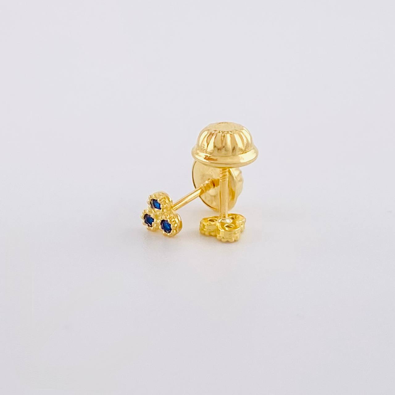 Topos Trio Circulos 0.55g / in / 3.7mm Oro Amarillo 18K